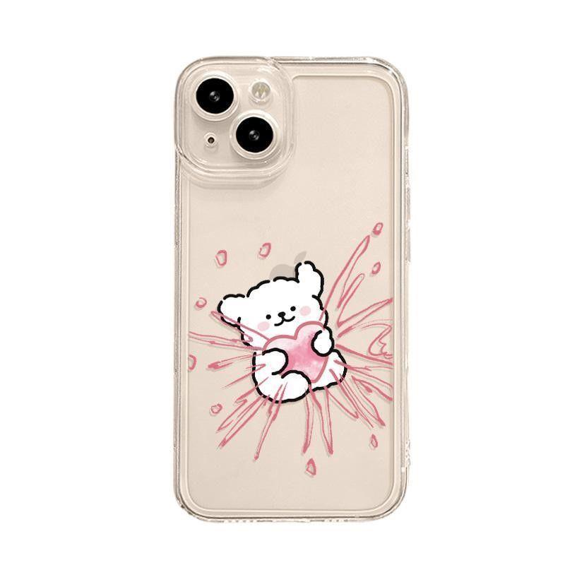 Корейская пара любителей мальтийских болонок Чехол для телефона For iPhone 17 Pro Max 16 Pro 15 Plus 14 13 mini 12 11 16E Plus 17Air Модный чехол