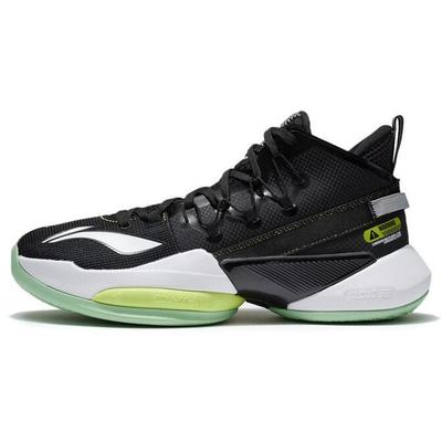 Li Ning Air Strike 8 V2 Амортизация Упругость Амортизация Упругость Средняя высота Производительность Баскетбольные кроссовки Мужские Черные ABPS001-3