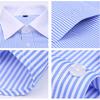 Men's Large Business Classic Stripe Comfortable Long Sleeve Shirt