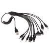 1 шт. 10 в 1 Micro USB Многопиновый Кабель-Зарядное Устройство Универсальный USB-Адаптер Кабель Провод для Передачи Данных Многофункциональный Кабель для Передачи Данных