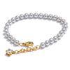 Eetit High Quality Simulated Pearls Beads Zircon Handmade Exquisite Chain Bracelet Women Stainless Steel Elegant Korean Jewelry