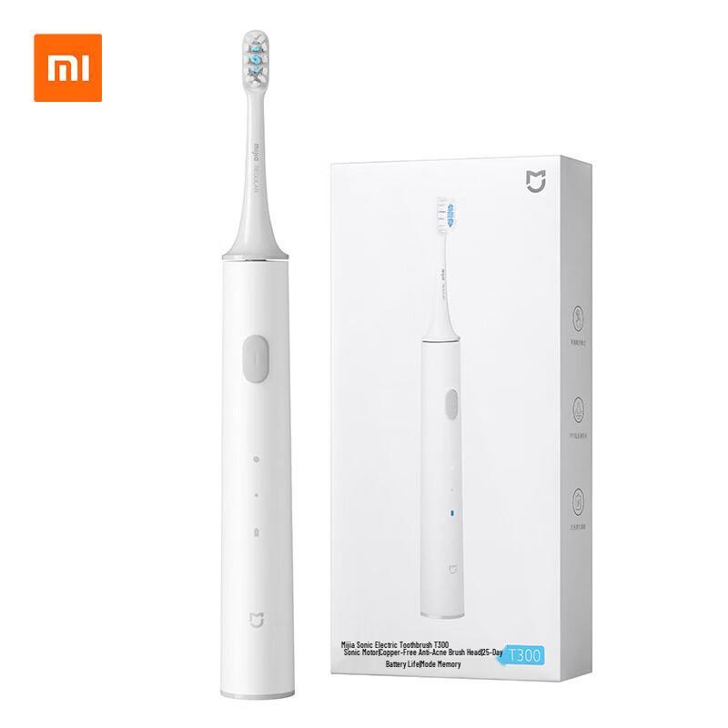 Звуковая электрическая зубная щетка Xiaomi T300, китайская вилка (адаптер в комплекте)