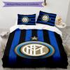 3pcs I-Internazionale Milano (8) Design Cover Set - HD Printed Bedding with 1 Cover and 2 Pillowcases - Perfect for Home and Dorm Decor