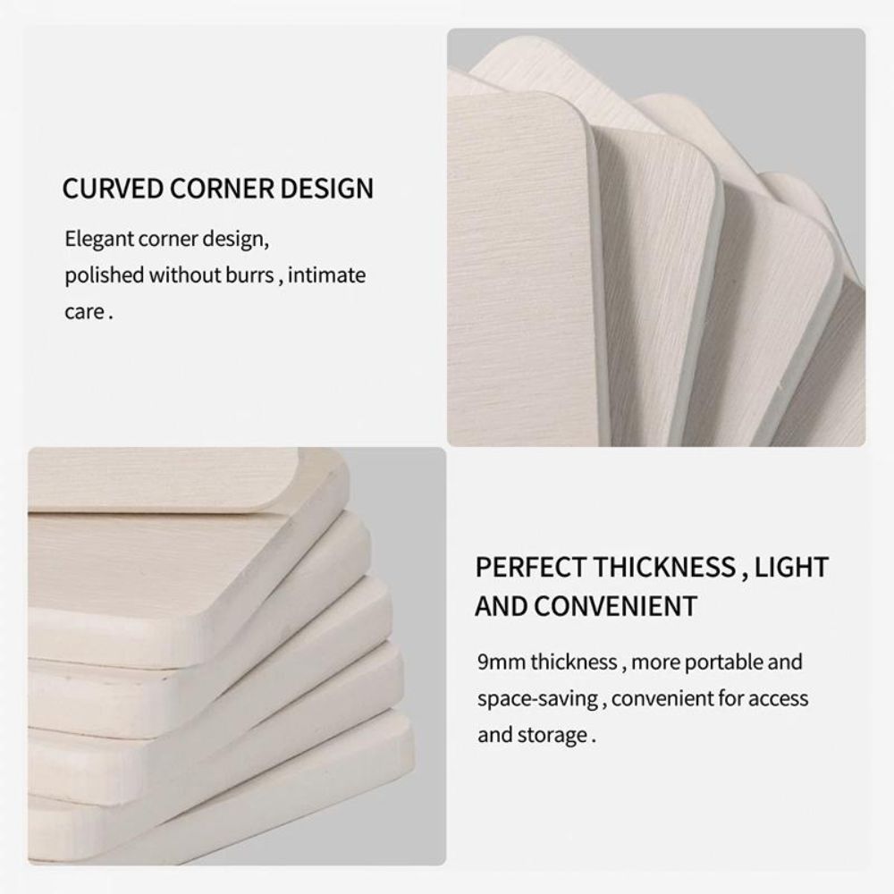 Durable Quick Drying Diatomite Coaster Thickened Dampproof Cup Mat Heat Resistant Non-slip Water Absorbent Coaster Bathroom