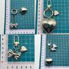 Fashionable Love Heart Keychain Charm Stylish Pendant  Adds Personality to Bags and Keys Decoration for Daily Use