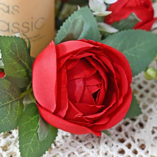 2 шт., подсвечник, гирлянда, реалистичный подсвечник, венок, долговечный искусственный венок для украшения дома, вечеринки