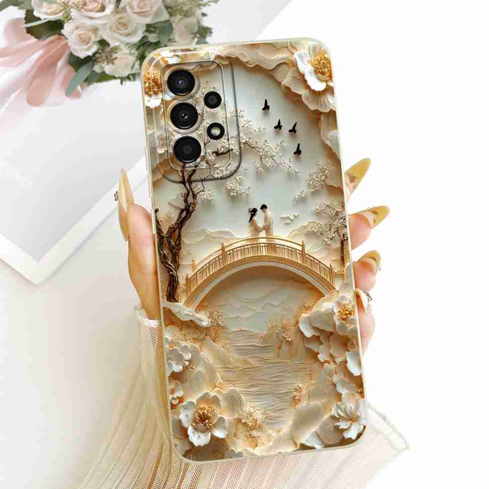 6.5" Casing For Samsung A 53 A53 5G Luxury Pattern Soft Silicone ShockProof Phone Cases Samsung Galaxy A53 5G casing