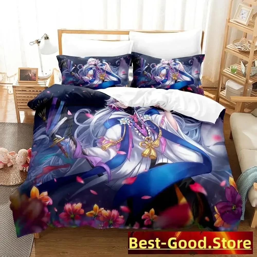 Fate Grand Order, Merlin Bedding Set Printed Bed Set With Pillowcase Duvet Cover Soft Single Double Queen Super King Size