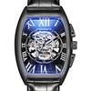 Top Brand New Wine Barrel European and American Men's Fashion Skull Hollow Automatic Mechanical Watch Men's Watch