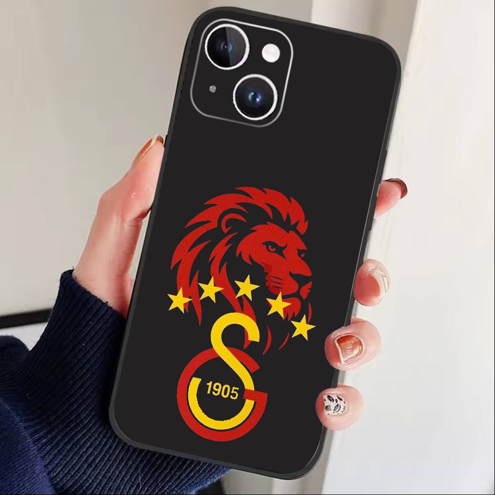 G-Galatasaray 1905 Чехол для телефона для iPhone17,16,15,14,13,12 Plus,Max Мягкий Силиконовый Черный Чехол