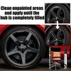 Wheel Rim Repair Kit Automotive Black Alloy Wheel Rims Paint Fill Pen Set Car Wheel Repair Quick Dry Coverage For Black Tire Rim