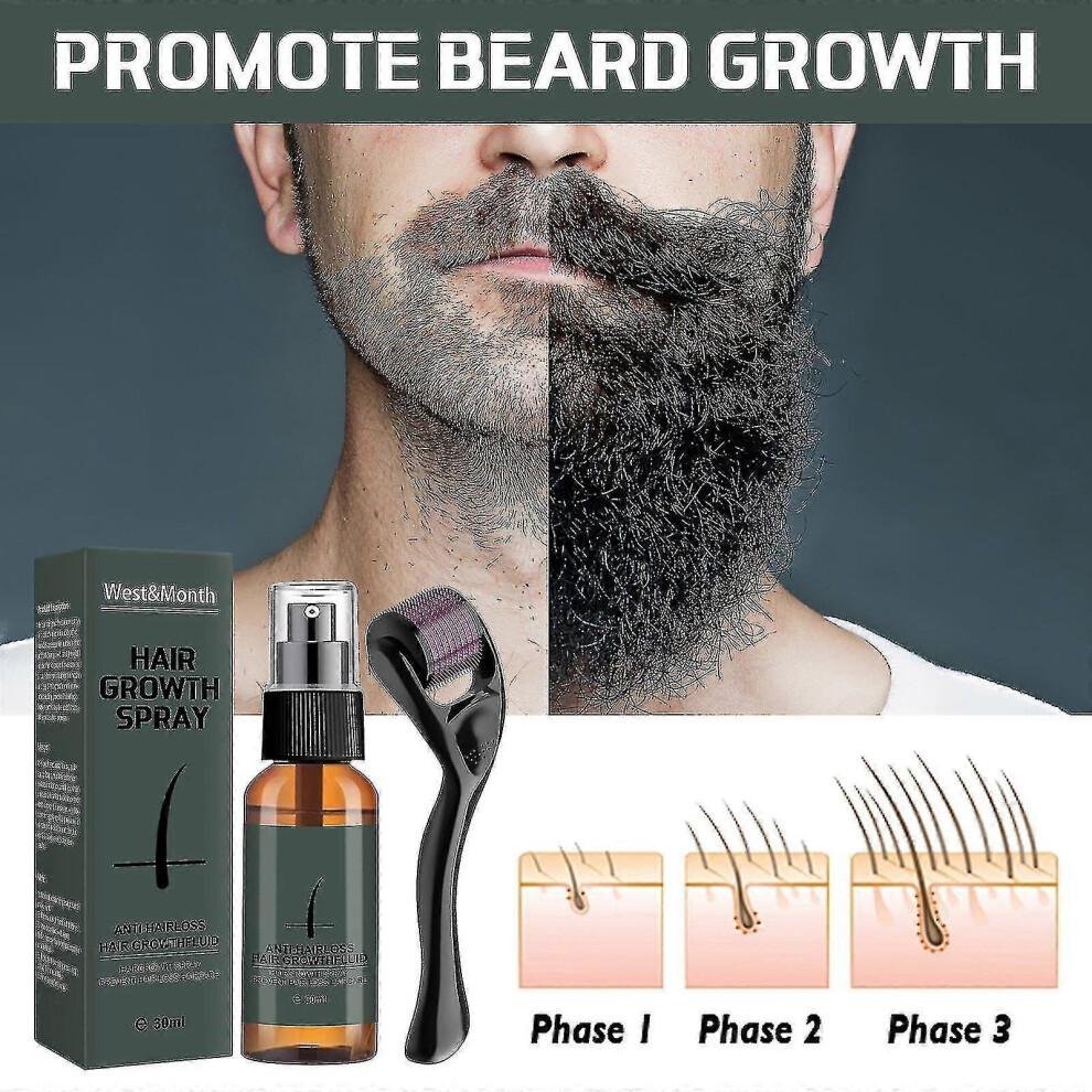 Men's Beard Growth Roller Kit Men's Beard Growth Oil Nourishing Enhancer