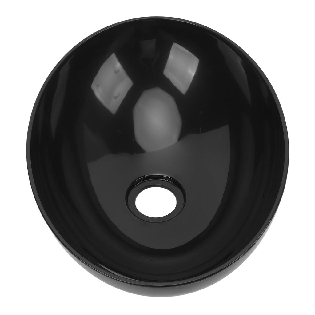 Овальная раковина для автодома 15,72x11,37x5,59 дюйма Акриловая кухонная раковина для мытья рук с выпускным отверстием 50 мм для лодки, яхты, автодома