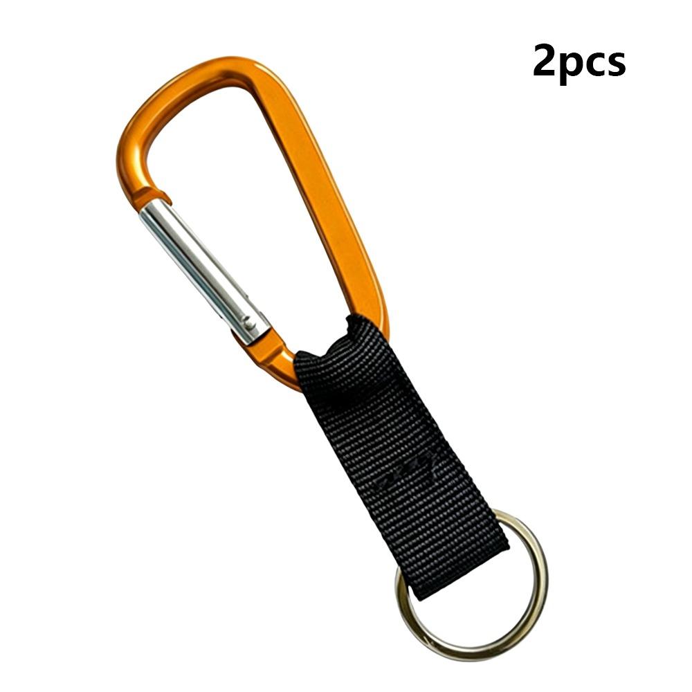 2pcs 13.2cm Webbing Spring Snap Hook Carabiner Lock Buckle for Outdoor Camping Hiking