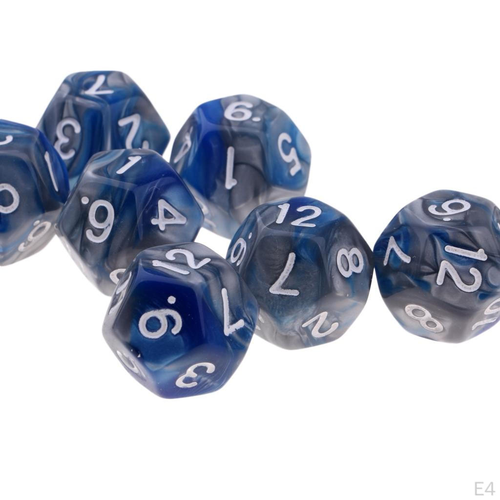 10 многогранных кубиков D12 для игры