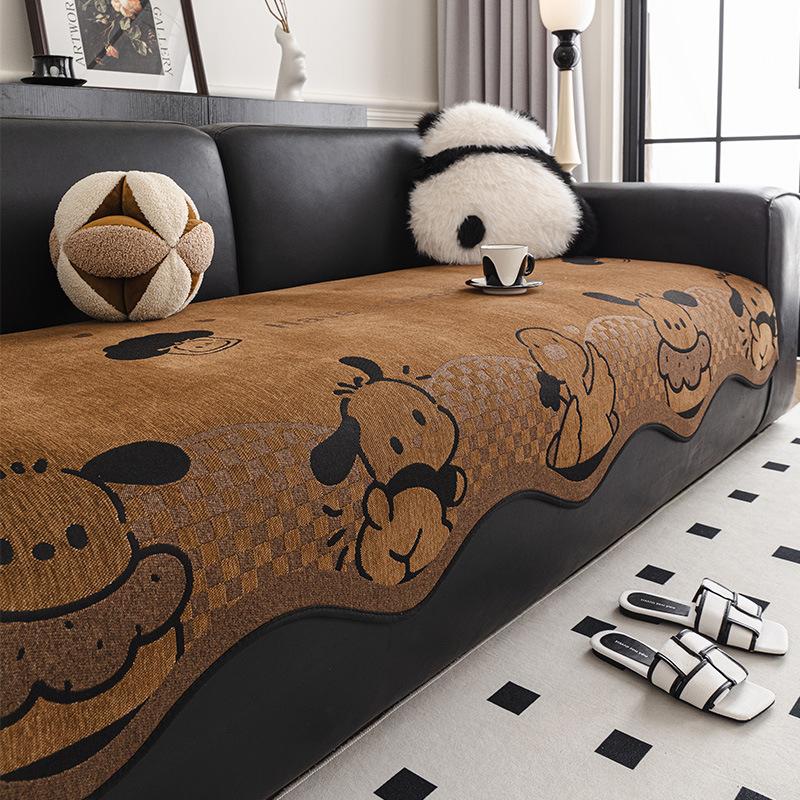 Non-Slip Thickened L Shape Sofa Cover Dirt-Resistant Standard Size Stay In Place Sofa Slipcovers Couch Cap Furniture Case