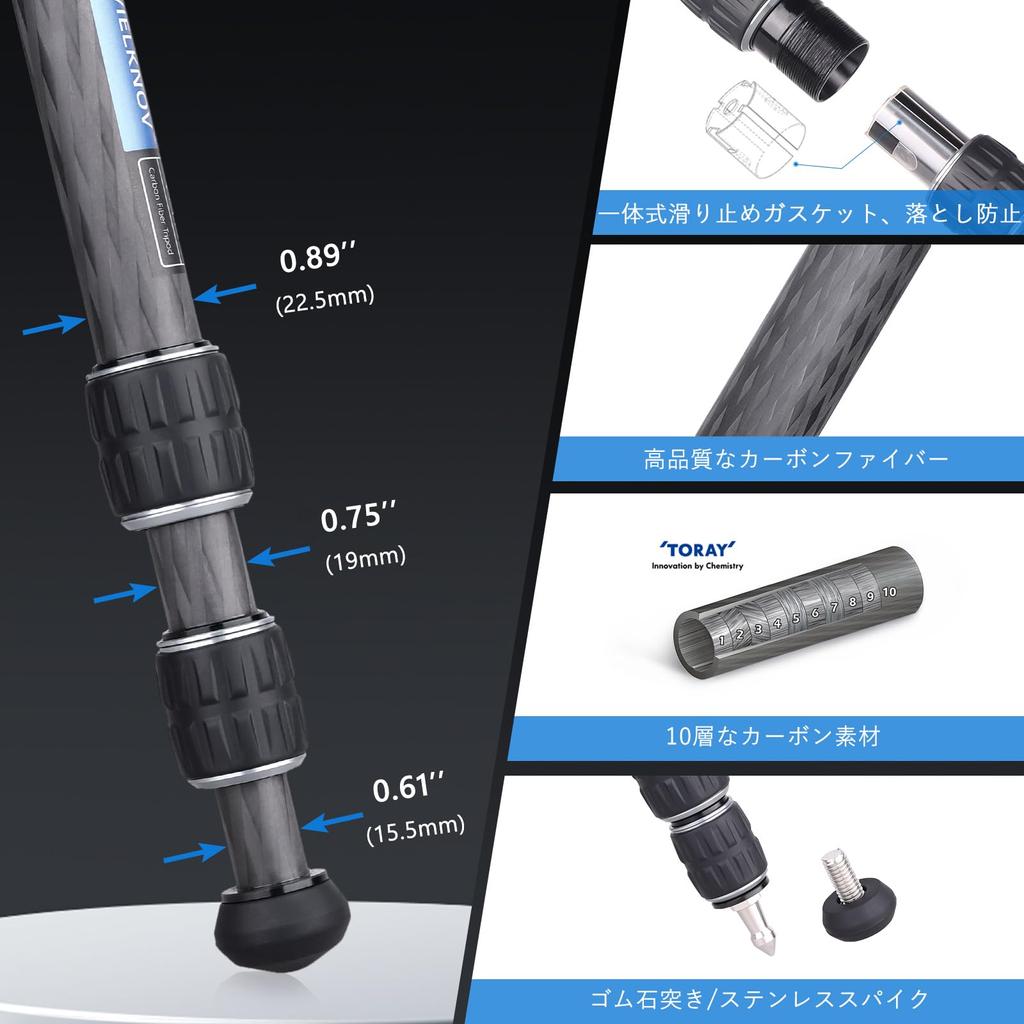 ARTCISE Tube Mini Carbon Tripod 28 мм, шаровая головка с низким центром тяжести, ограниченный центр, волшебный зажим для смартфона, простой штатив, совместимый с ЧПУ