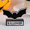 Halloween Spider Bat Wooden Plaque Christmas Ornament Ghost Festival Ghost Party Decoration