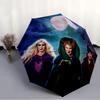 Hocus Pocus Fashionable Automatic Opening/Closing Folding Umbrella. Portable and Foldable, Ideal for Gift, Travel, and Daily Use.