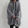 Women's Hooded Sweatshirt Jacket with Pocket Zipper Placket Drawstring Long Sleeves Large Size S-5XL Fall Fashion