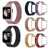 Strap For Xiaomi Redmi Watch 3 2 Lite Band Mi Watch Lite With Metal Protector Case Bumper Magnetic Loop Bracelet For Redmi Watch