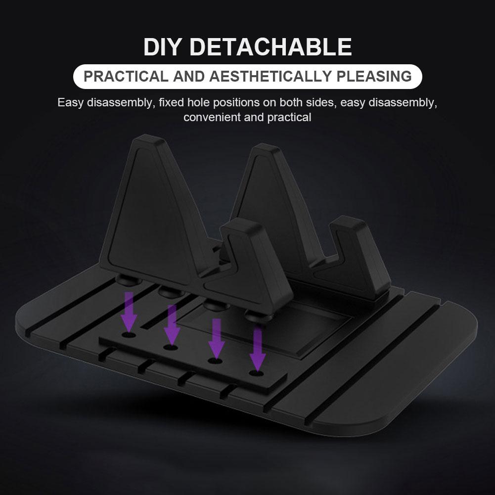 Противоскользящий коврик для приборной панели автомобиля, противоскользящая подставка для телефона в машину, держатель GPS-навигатора, подставка для сотового телефона, коврик для автомобильных запчастей