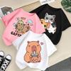 Children T-shirt Kids 100% T-shirt Kid T Shirt Capybara Printed Tops Tee Boys Girls Baby Tee 2-13Y