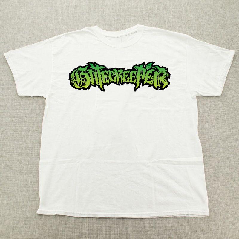 Gatecreeper Band Logo White Color 100% Cotton Shirt Unisex Unisex T-Shirt