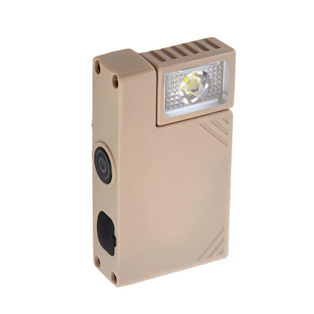 High Brightness Mini Flashlight Waterproof USB Rechargeable Hanging Work Light Magnetic Adsorption Ajustable-angle