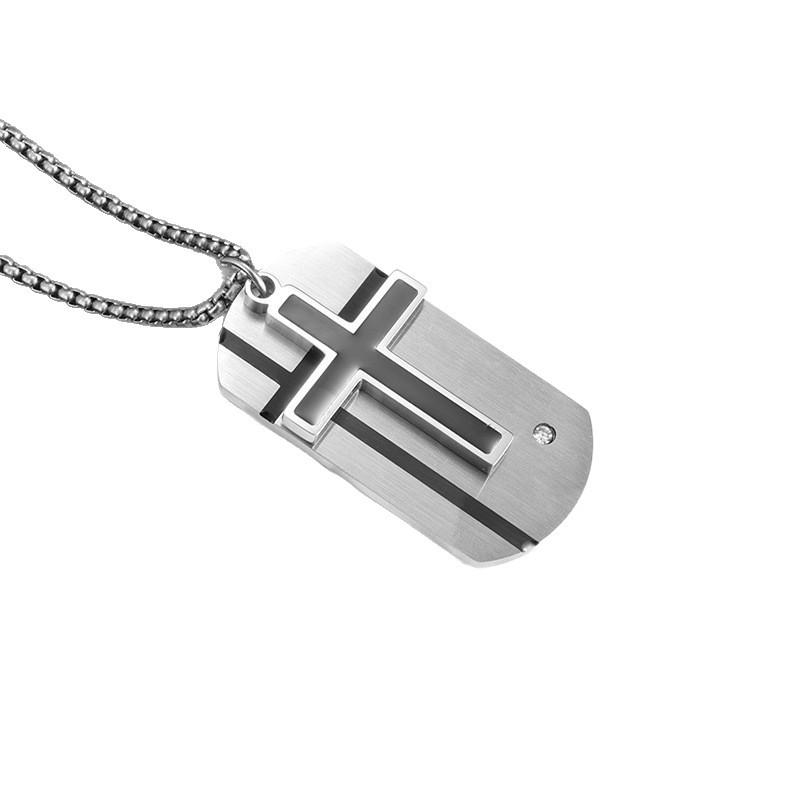 Fashion Cross Bible Men and Women Box Religious Jewelry Gift Pendant Necklace