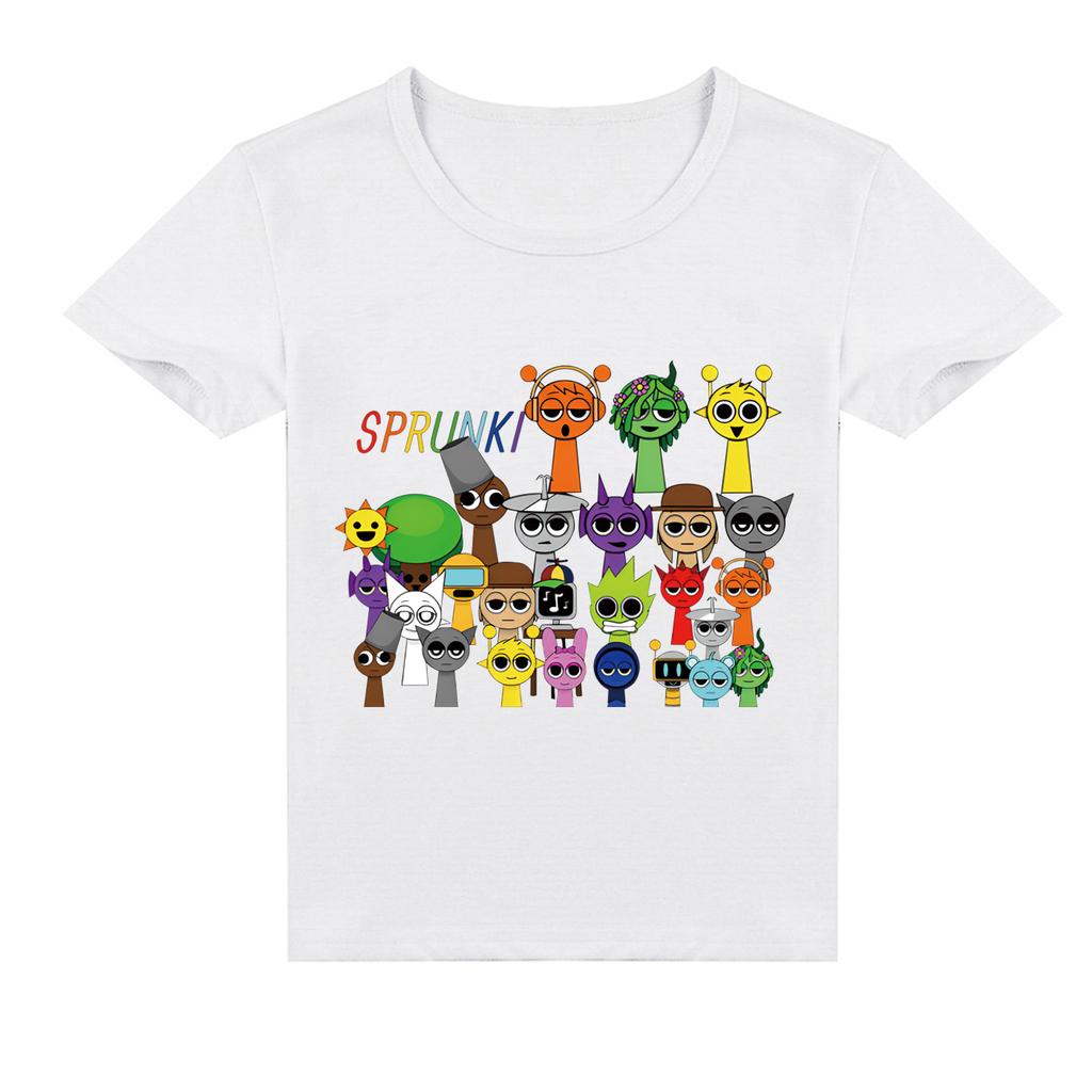 Футболка детская 2D Футболка Sprunki детская с коротким рукавом