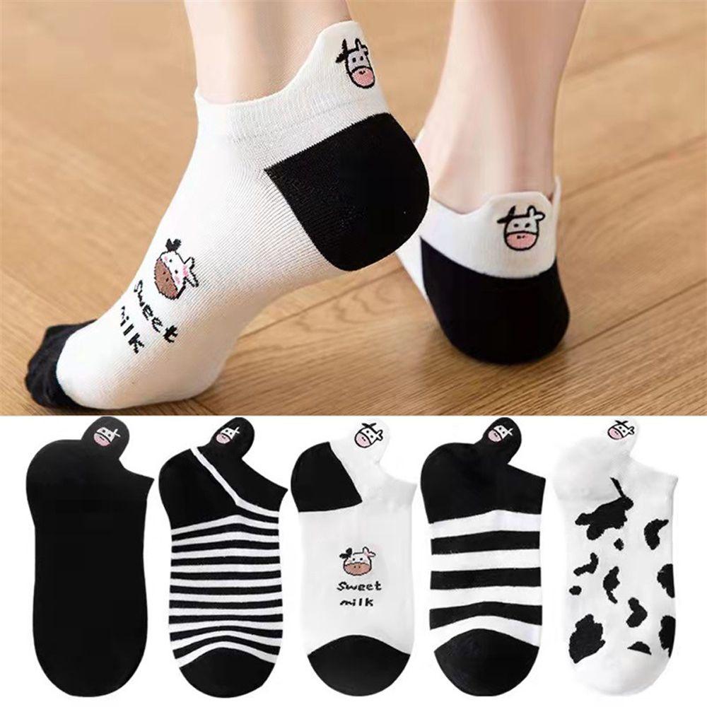 Female Shallow Mouth Girls Short Heel Socks Embroidery Panda Socks Women Cotton Socks Ankle Socks