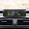 TPMS Look Солнечные автомобильные цифровые часы с ЖК-дисплеем времени и даты, температурный дисплей для наружного личного украшения автомобиля