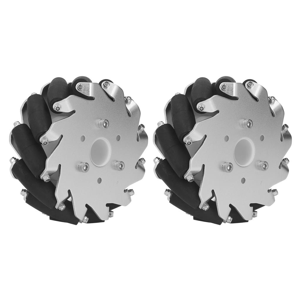 2 Sets 127mm5in Omni Directional Wheel 45KG Load Chassis Car Kit for DIY Education Robot Car Omni