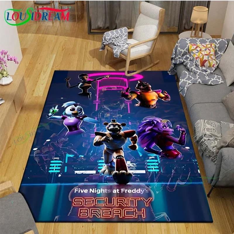 Horror Games Five Nights Bear Printed Carpets Children's Room Living Room Decoration Carpets for Bed Room Rug Anime Rug