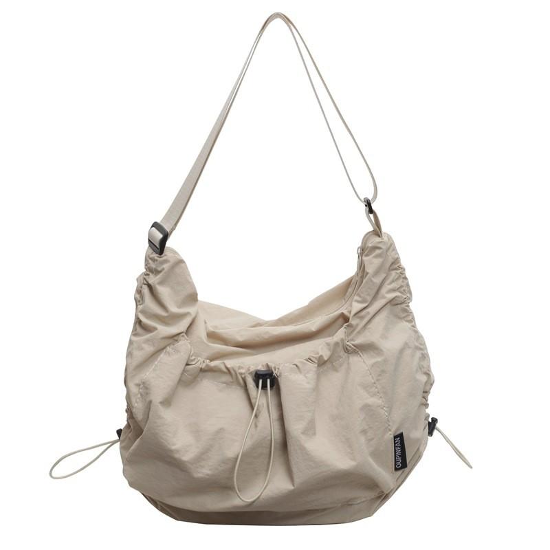 Stylish Fashionable Nylon Crossbody Bag With Folded Design And Smartphone Pocket For Daily Use