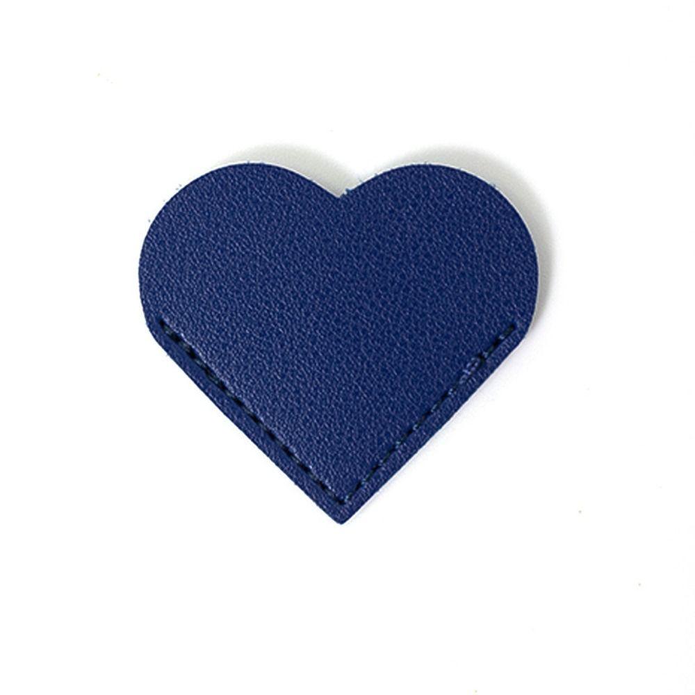 Heart-shaped Leather Bookmark Vintage Book Page Marker Portable Corner Page Marker Books