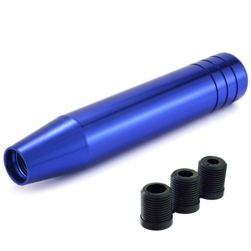 Lunsom 180mm Aluminum Shift Knob Car Shift Lever Knob Extension for Auto and Manual Car (Blue)