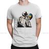 Retro Helmet Rock Black Hipster Tshirts Daft Punk Men Harajuku Fabric Streetwear T Shirt Round Neck Oversized