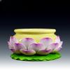 1PCS Ceramic Lotus Incense Burner Buddha Hall Table Household and Indoor Buddha Utensils