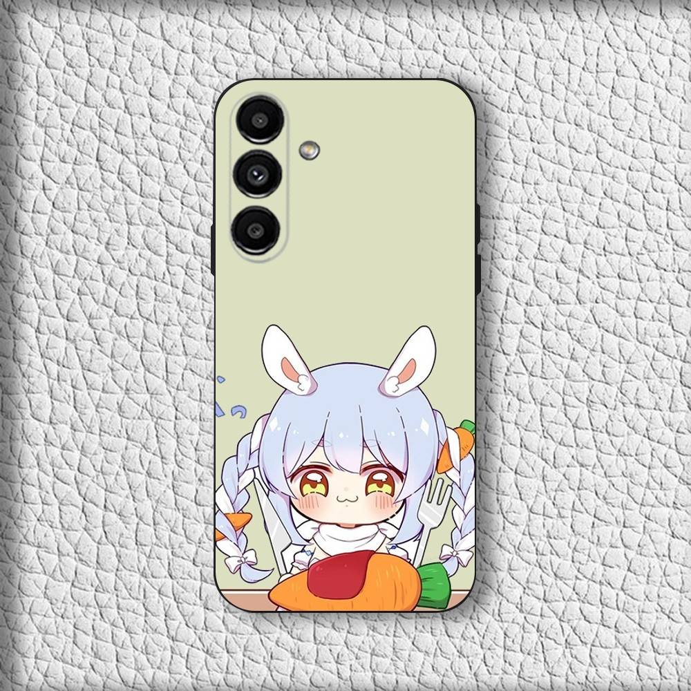 Чехол для телефона U-Usada Anime P-Pekoras для Samsung Galaxy A20, A21s, A22, A31, A32, A52, A53, A72, 73, A80 Мягкий черный чехол