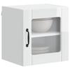 Lucca Wall Mounted Glass Cabinet High Gloss White 40 x 31 x 40 cm