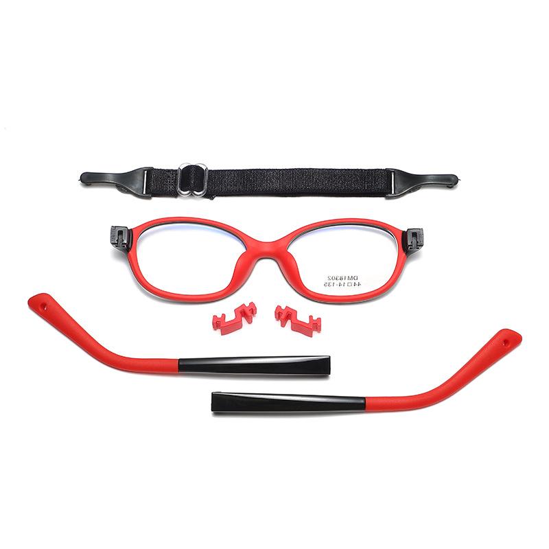 Новое качество, двухцветная детская оправа для очков, мягкая силиконовая оправа для очков для мальчиков и девочек, очки для близорукости