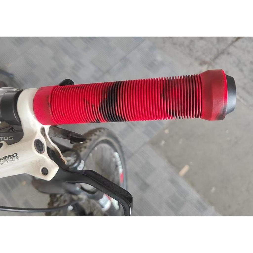 Резиновые нескользящие амортизирующие ручки для горного велосипеда - Удобная, мягкая, толстая пара