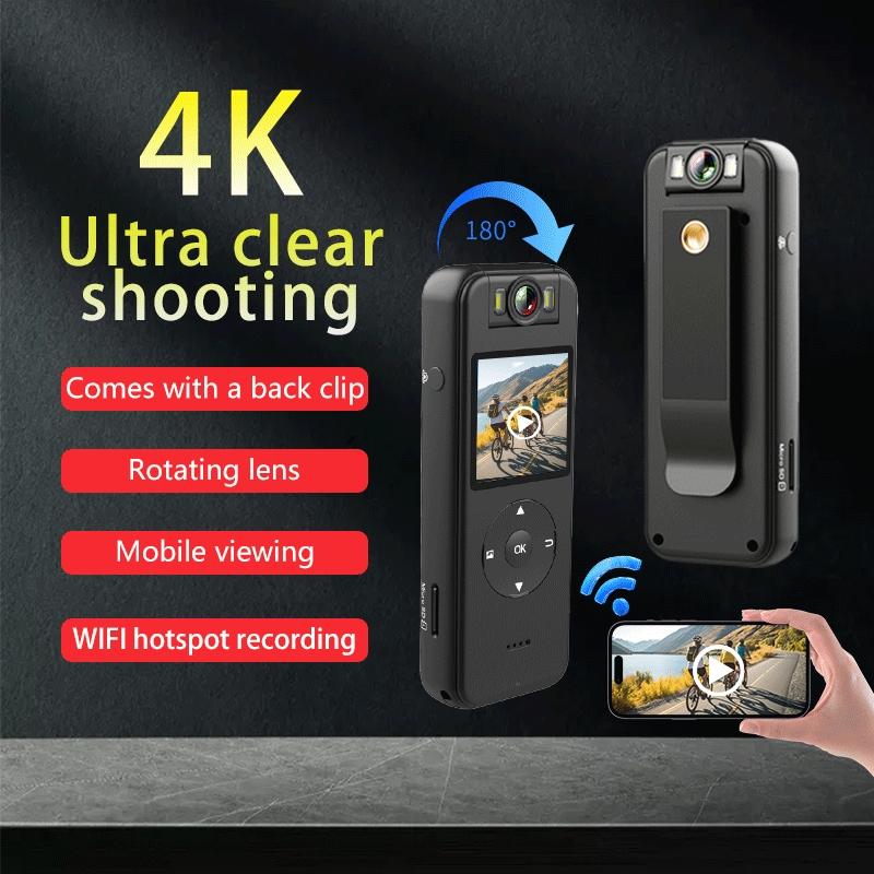 4K High-definition Mini Sports DV Camera, Outdoor Portable Camera With WiFi Hotspot, Law Enforcement Recorder, Driving Recorder