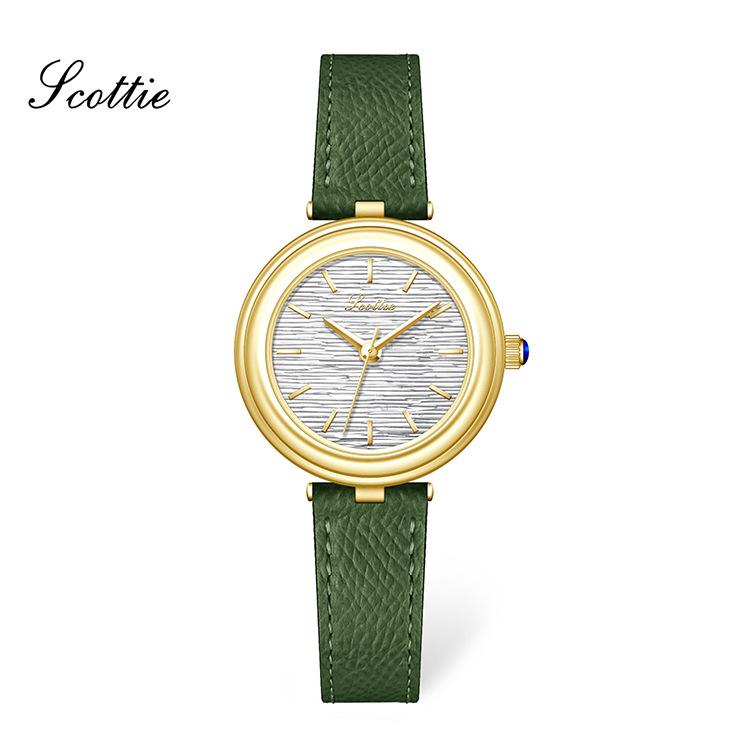 Belt Women's Watch Compact Watch 9725 Gold Retro Feeling