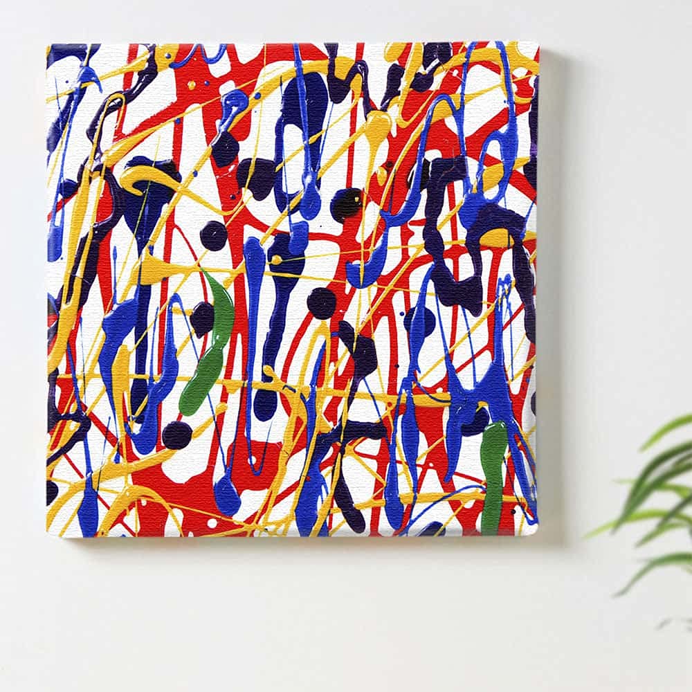 Pop Colorful Art Panel 57cm x 57cm L Size Made in Japan Poster Stylish Interior Decor Living Room Modern Street Art Fabric Panel pop-0050-L