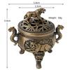 Copper Alloy Hanging Incense Burner - Indoor Aromatherapy Ornament for Agarwood Sticks