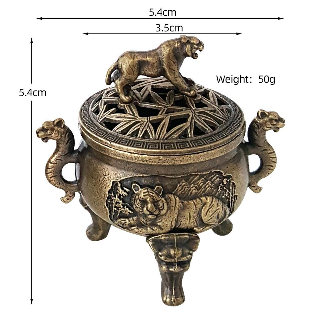 Copper Alloy Hanging Incense Burner - Indoor Aromatherapy Ornament for Agarwood Sticks