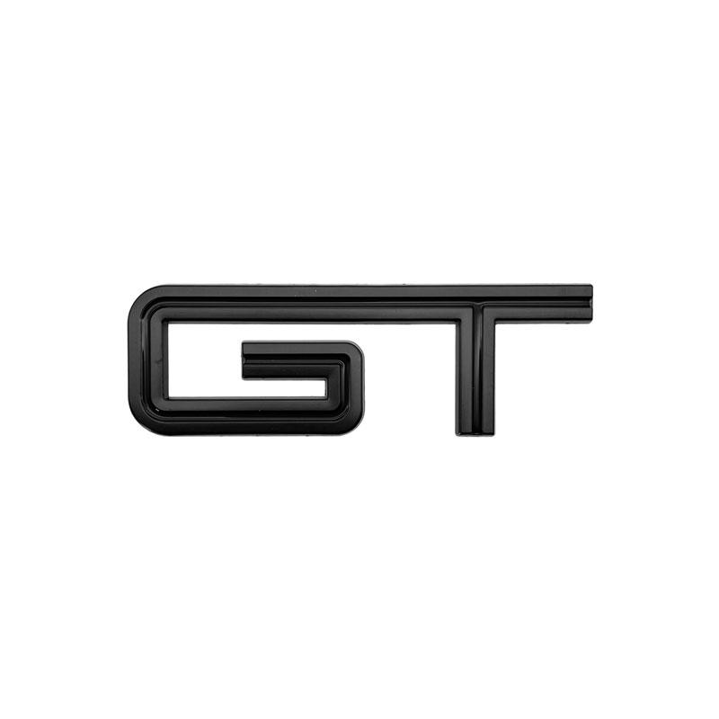 MJTU2 GT Logo 3D Chrome Metal Car Rear Trunk Logo Decal Badge Sticker For  Ford Mustang Shelby GT GT500 GT350 Car Styling Accessories